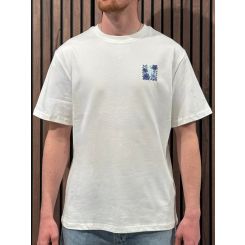 10 To Zero - T-shirt Blue Sauvage - Wit