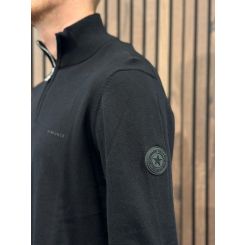 Airforce - Knitwear Quarter Zip - Zwart