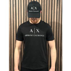 Armani Exchange - Man Woven Baseball Hat - Zwart