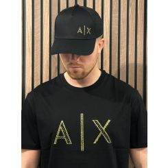 Armani Exchange - Man Woven Baseball Hat - Zwart