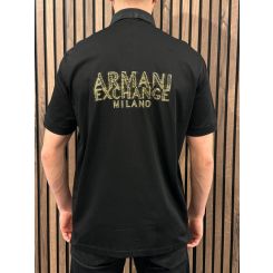 Armani Exchange - Man Jersey Polo Shirt - Zwart