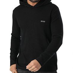 Boss - Waffle LS-Shirt H - Zwart
