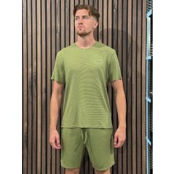 Boss - Rib T-shirt - Groen