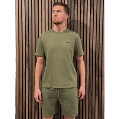 Boss - Waffle T-Shirt - Groen