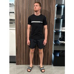 Boss - T-shirt RN Slim Fit - Zwart