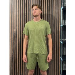 Boss - Rib Shorts - Groen