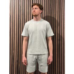 Boss - Structure T-shirt - Grijs