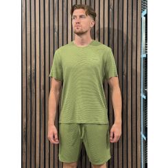 Boss - Rib T-shirt - Groen