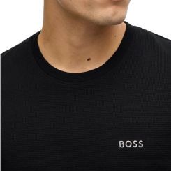 Boss - Waffle T-Shirt - Zwart