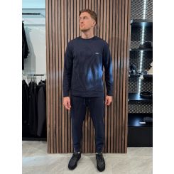 Boss - Waffle Pants Cuff - Blauw