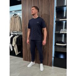 Boss - Waffle Pants Cuff - Blauw