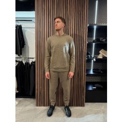 Boss - Waffle Pants Cuff - Middelbruin