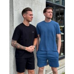 Boss - Waffle Shorts - Blauw