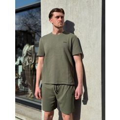 Boss - Waffle Shorts - Groen
