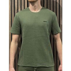 Boss - Waffle T-Shirt - Groen