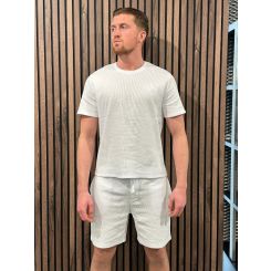 Boss - Waffle T-Shirt - Wit