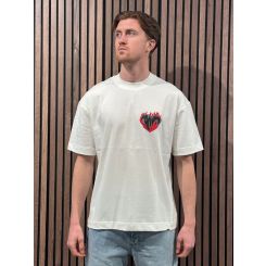 Croyez - Croyez Heart On Fire T-shirt - Wit