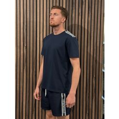 Emporio Armani - Man Jersey T-shirt Beachwear - Blauw
