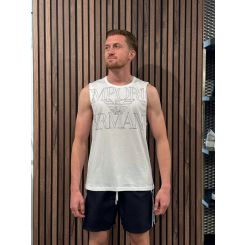 Emporio Armani - Man Jersey T-shirt Beachwear - Wit