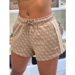 Guess Active - 4G Allover Jacquard Shorts - Beige