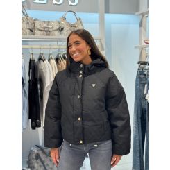 Guess Active - 4G Boxy Puffer Jacket - Zwart