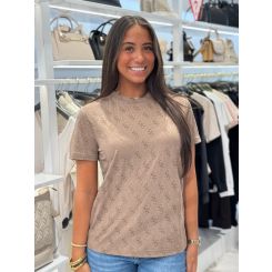 Guess Active - 4G Rhombus Aop Jacquard Boxy T - Bruin