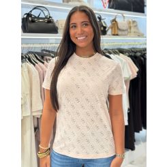 Guess Active - 4G Rhombus Aop Jacquard Boxy T - Roze