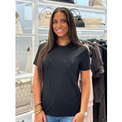Guess Active - 4G Rhombus Aop Jacquard Boxy T - Zwart