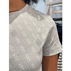 Guess Active - 4G Rhombus Studs Ss T-shirt - Groen