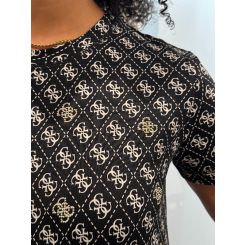 Guess Active - 4G Rhombus Studs Ss T-shirt - Zwart