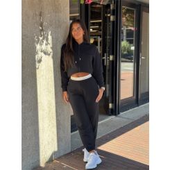 Guess Active - Brianna Full Zip Sweatshirt - Zwart