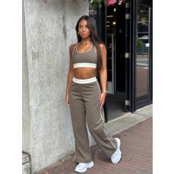 Guess Active - Brunella Wide Leg Pant - Groen