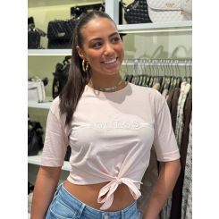 Guess Active - Cn Ss Bow T-shirt - Roze
