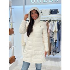 Guess Active - New Aleta Long Puffer Jacket - Wit
