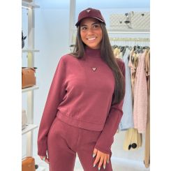 Guess Active - Olympe High Neck Sweatshirt - Rood