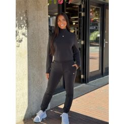 Guess Active - Olympe High Neck Sweatshirt - Zwart