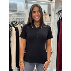 Guess Active - Peony Aop Ss Polo - Zwart