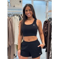 Guess Active - Silvy Rib Tank Top - Zwart