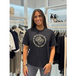Guess Active - Carla Ss Boxy Tee - Zwart