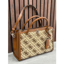 Guess - Audrey Logo Girlfriend Satchel - Bruin