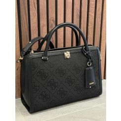 Guess - Audrey Logo Girlfriend Satchel - Zwart