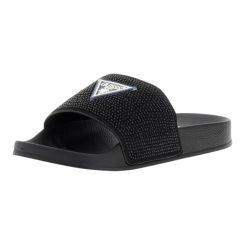 Guess - Beach Slippers W / Rhinestones - Zwart