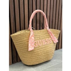 Guess - Beach Straw Bag - Roze