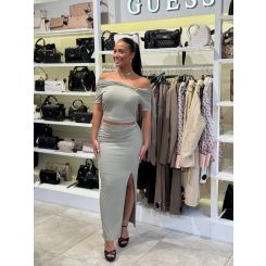 Guess - Brigitte Midi Skirt - Groen