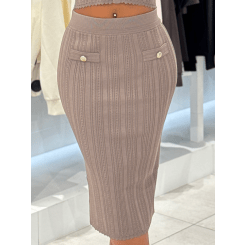 Guess - Carmen SWTR Skirt - Beige