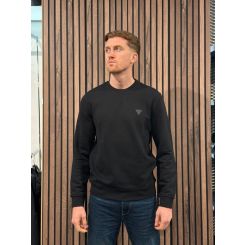 Guess - Cn Ls Basic Sweatshirt - Zwart