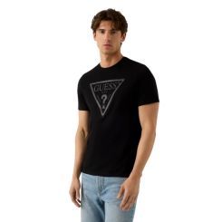 Guess - Cn Ss Core Triangle Logo Tee - Zwart