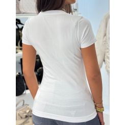 Guess - Cn Ss Guess Logo Tee - Wit