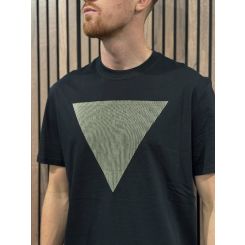 Guess - Cn Ss Triangle Logo Tee - Zwart