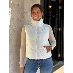 Guess - Daisy Crop Logo Vest - Wit